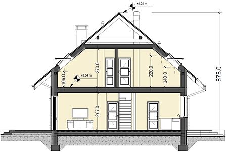 Фасад дома AZ-8935-47 Фасад дома AZ-8935-47