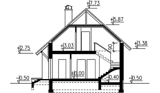 Фасад дома DZ-6628-88 Фасад дома DZ-6628-88