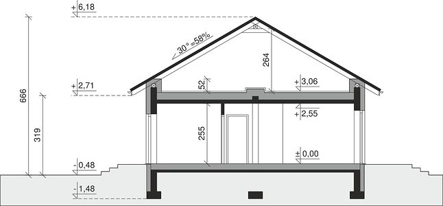 Фасад дома ED-5183-76 Фасад дома ED-5183-76