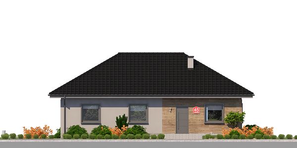Фасад дома ED-5183-76 Фасад дома ED-5183-76