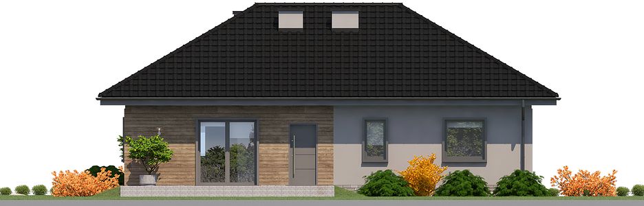 Фасад дома ED-5183-76 Фасад дома ED-5183-76