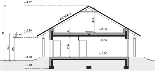 Фасад дома WZ-9614-99 Фасад дома WZ-9614-99