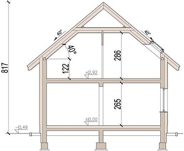 Фасад дома KO-4436-60 Фасад дома KO-4436-60