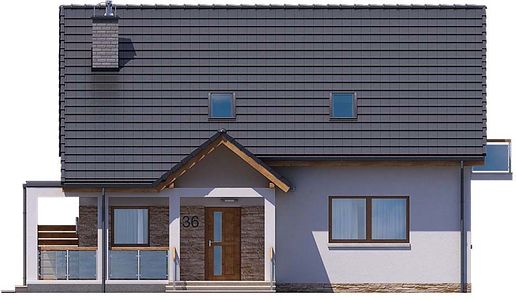 Фасад дома MW-8245-55 Фасад дома MW-8245-55