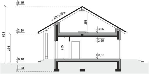 Фасад дома QP-0073-88 Фасад дома QP-0073-88