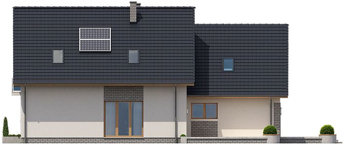 Фасад дома KI-0229-75 Фасад дома KI-0229-75